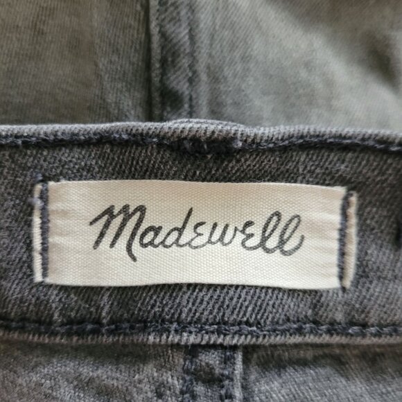Madewell High Rise Denim Shorts Women's Size 28 Gray Slater Wash M5774 Cut Off - Picture 3 of 7
